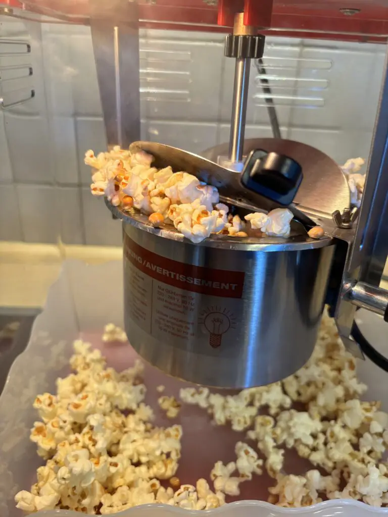 Zubereitung des Popcorns